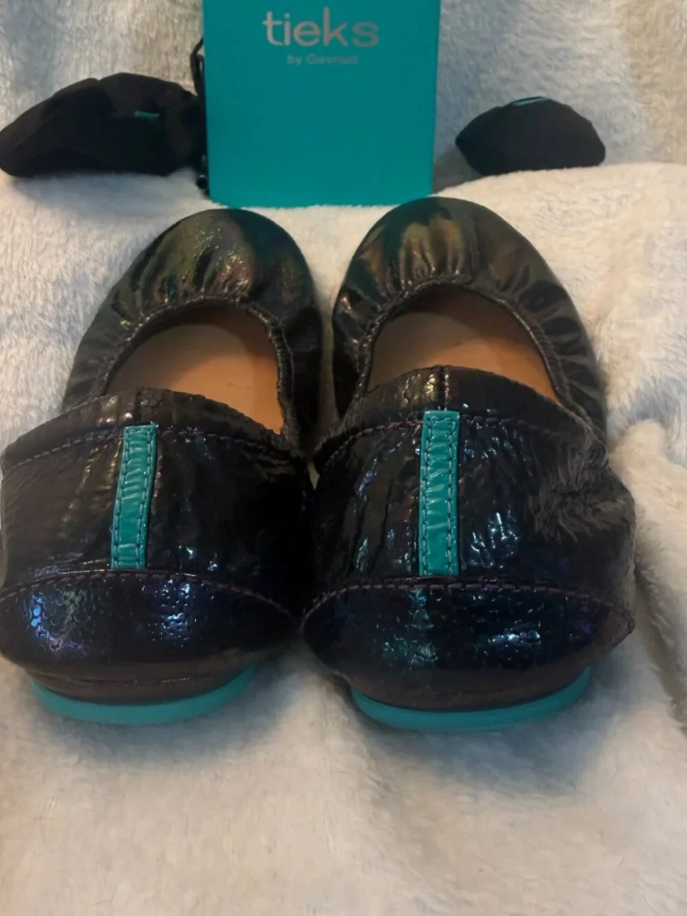 Arabian Nights Tieks size 8 with Box, Pouch/Bag and LE VD Crystal Heart Topper - Picture 9 of 17
